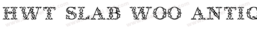 HWT Slab W00 Antique字体转换